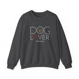 Dog Lover with White BAB Logo (Front)___BAB Oval Outline (Back)  | |  Unisex Heavy Blend™ Crewneck Sweatshirt