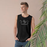 Eat. Play. Love. (Front)__BAB Oval (Back)  || Men's Ultra Cotton Sleeveless Tank