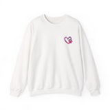 Heart Paw Print With BAB Logo || Unisex Heavy Blend™ Crewneck Sweatshirt