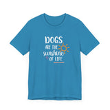 Dogs Are The Sunshine of Life  ||  Bella + Canvas 3001 Unisex Jersey Short Sleeve Tee