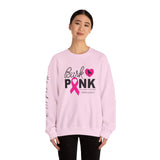 Bark Pink (Front)___BAB Oval (Back)   |   Unisex Heavy Blend™ Crewneck Sweatshirt