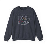 Dog Lover with White BAB Logo (Front)___BAB Oval Outline (Back)  | |  Unisex Heavy Blend™ Crewneck Sweatshirt