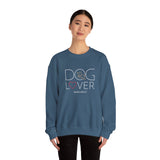 Dog Lover with White BAB Logo (Front)___BAB Oval Outline (Back)  | |  Unisex Heavy Blend™ Crewneck Sweatshirt