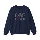 Dog Lover with White BAB Logo (Front)___BAB Oval Outline (Back)  | |  Unisex Heavy Blend™ Crewneck Sweatshirt
