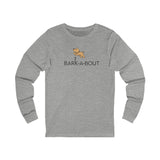 Bark-A-Bout Dog Jumping Logo || Unisex Jersey Long Sleeve Tee