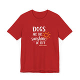 Dogs Are The Sunshine of Life  ||  Bella + Canvas 3001 Unisex Jersey Short Sleeve Tee