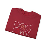 Dog Lover with White BAB Logo (Front)___BAB Oval Outline (Back)  | |  Unisex Heavy Blend™ Crewneck Sweatshirt