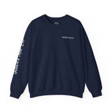 BAB Logo (Front)___Hamilton Paint Splash (Back)  ||  Unisex Heavy Blend™ Crewneck Sweatshirt