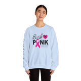 Bark Pink (Front)___BAB Oval (Back)   |   Unisex Heavy Blend™ Crewneck Sweatshirt