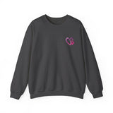Heart Paw Print With BAB Logo || Unisex Heavy Blend™ Crewneck Sweatshirt