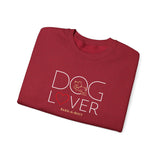 Dog Lover with Beige BAB Logo (Front)___BAB Oval Outline (Back)  ||  Unisex Heavy Blend™ Crewneck Sweatshirt