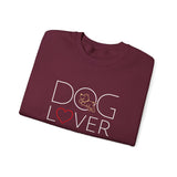 Dog Lover with White BAB Logo (Front)___BAB Oval Outline (Back)  | |  Unisex Heavy Blend™ Crewneck Sweatshirt