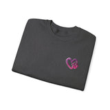 Heart Paw Print With BAB Logo || Unisex Heavy Blend™ Crewneck Sweatshirt
