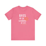 Dogs Are The Sunshine of Life  ||  Bella + Canvas 3001 Unisex Jersey Short Sleeve Tee