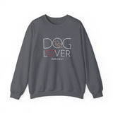 Dog Lover with White BAB Logo (Front)___BAB Oval Outline (Back)  | |  Unisex Heavy Blend™ Crewneck Sweatshirt
