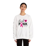 Bark Pink (Front)___BAB Oval (Back)   |   Unisex Heavy Blend™ Crewneck Sweatshirt