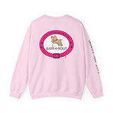 Bark Pink (Front)___BAB Oval (Back)   |   Unisex Heavy Blend™ Crewneck Sweatshirt
