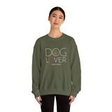 Dog Lover with White BAB Logo (Front)___BAB Oval Outline (Back)  | |  Unisex Heavy Blend™ Crewneck Sweatshirt