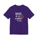 Dogs Are The Sunshine of Life  ||  Bella + Canvas 3001 Unisex Jersey Short Sleeve Tee