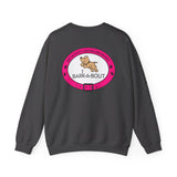 Bark Pink (Front)___BAB Oval (Back)   |   Unisex Heavy Blend™ Crewneck Sweatshirt