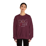 Dog Lover with White BAB Logo (Front)___BAB Oval Outline (Back)  | |  Unisex Heavy Blend™ Crewneck Sweatshirt
