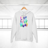 Live, Love, Woof - Rainbow  ||  Unisex Pullover Hoodie