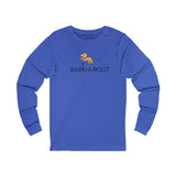 Bark-A-Bout Dog Jumping Logo || Unisex Jersey Long Sleeve Tee