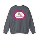 Bark Pink (Front)___BAB Oval (Back)   |   Unisex Heavy Blend™ Crewneck Sweatshirt