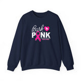 Bark Pink (Front)___BAB Oval (Back)  ||  Unisex Heavy Blend™ Crewneck Sweatshirt