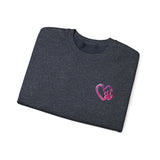 Heart Paw Print With BAB Logo || Unisex Heavy Blend™ Crewneck Sweatshirt