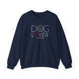 Dog Lover with Beige BAB Logo (Front)___BAB Oval Outline (Back)  ||  Unisex Heavy Blend™ Crewneck Sweatshirt