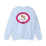 Bark Pink (Front)___BAB Oval (Back)   |   Unisex Heavy Blend™ Crewneck Sweatshirt