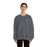 BAB Logo (Front)___Hamilton Paint Splash (Back)  ||  Unisex Heavy Blend™ Crewneck Sweatshirt