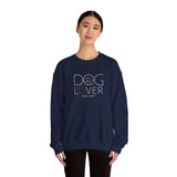 Dog Lover with Beige BAB Logo (Front)___BAB Oval Outline (Back)  ||  Unisex Heavy Blend™ Crewneck Sweatshirt