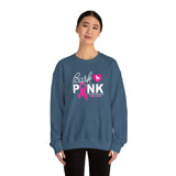 Bark Pink (Front)___BAB Oval (Back)  ||  Unisex Heavy Blend™ Crewneck Sweatshirt