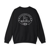 Rescued Is My Favorite Breed (Front)___BAB Oval Outline (Back)  ||  Unisex Heavy Blend™ Crewneck Sweatshirt