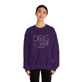 Dog Lover with White BAB Logo (Front)___BAB Oval Outline (Back)  | |  Unisex Heavy Blend™ Crewneck Sweatshirt