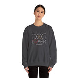 Dog Lover with White BAB Logo (Front)___BAB Oval Outline (Back)  | |  Unisex Heavy Blend™ Crewneck Sweatshirt