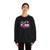 Bark Pink (Front)___BAB Oval (Back)  ||  Unisex Heavy Blend™ Crewneck Sweatshirt