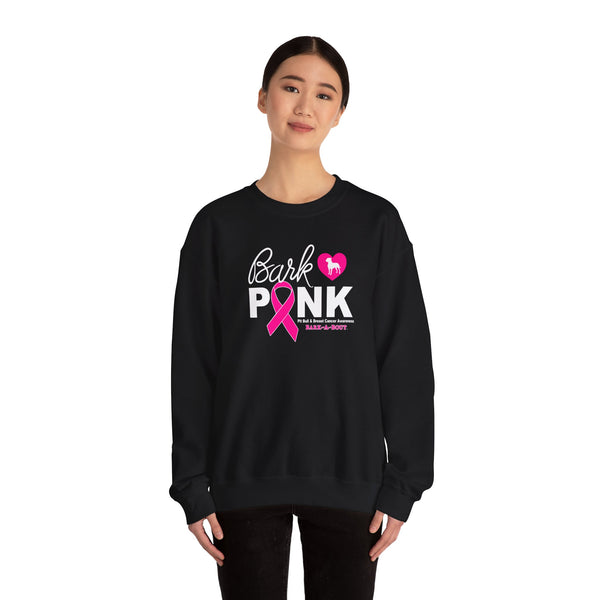 Bark Pink (Front)___BAB Oval (Back)  ||  Unisex Heavy Blend™ Crewneck Sweatshirt