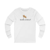 Bark-A-Bout Dog Jumping Logo || Unisex Jersey Long Sleeve Tee