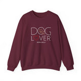 Dog Lover with White BAB Logo (Front)___BAB Oval Outline (Back)  | |  Unisex Heavy Blend™ Crewneck Sweatshirt