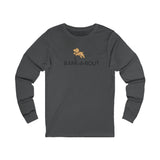 Bark-A-Bout Dog Jumping Logo || Unisex Jersey Long Sleeve Tee