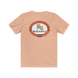 Me + Dog = Love (Front)__BAB Oval (Back)  ||  Bella + Canvas 3001 Unisex Jersey Short Sleeve Tee