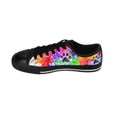 Color Splash Paw Print, Bark-A-Bout Logo  |  Canvas Sneakers