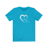 Painted On My Heart (Front)__BAB Logo (Back)  ||  Bella + Canvas 3001 Unisex Jersey Short Sleeve Tee