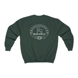 Bark-A-Bout Logo Outline (Front)___BAB Oval Outline (Back)  ||  Unisex Heavy Blend™ Crewneck Sweatshirt