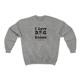 I Love Dog Kisses || Unisex Heavy Blend™ Crewneck Sweatshirt