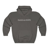 Bark-A-Bout Outline (Front)__Bark-A-Bout Oval (Back) || Unisex Heavy Blend™ Pullover Hooded Sweatshirt