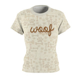 Woof : Paw Print || Women's AOP Cut & Sew Tee